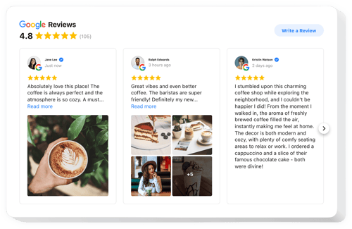 Display Positive Reviews from Your Audience