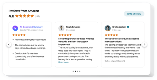 Utilize Trusted Feedback from Amazon Reviews