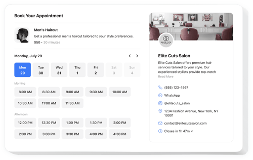 Let Clients Schedule Training Sessions Easily