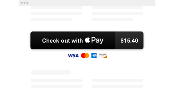 Apple Pay Button widget for website