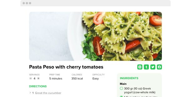 Recipes plugin for Squarespace