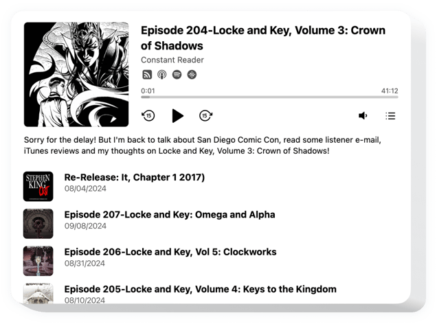 Wtyczka Squarespace Podcast Player