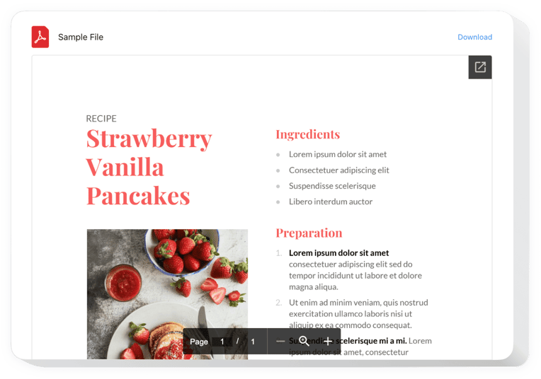 Widget d'intégration de PDF Google Sites