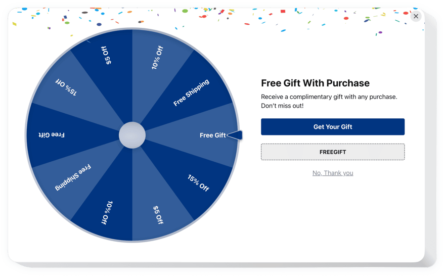 Spinning Wheel widget pour site web