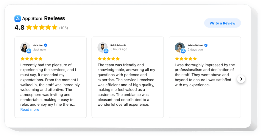 Elementor Apple App Store Reviews Widget