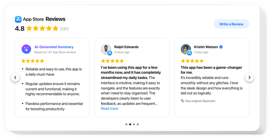 WordPress Apple App Store Reviews Plugin