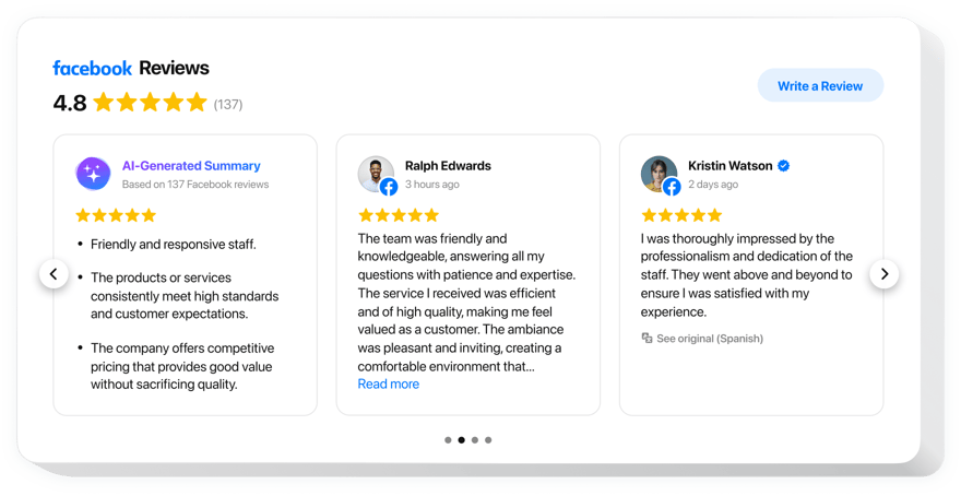 Shopify Facebook Reviews app