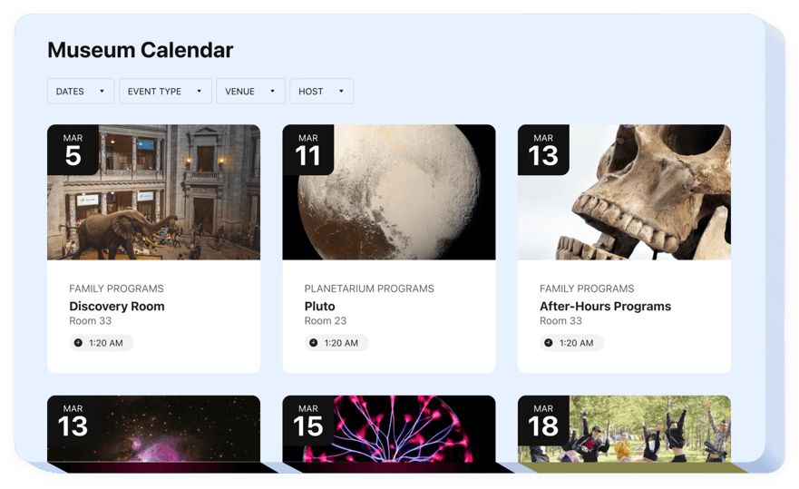 Webflow Event Calendar Integration