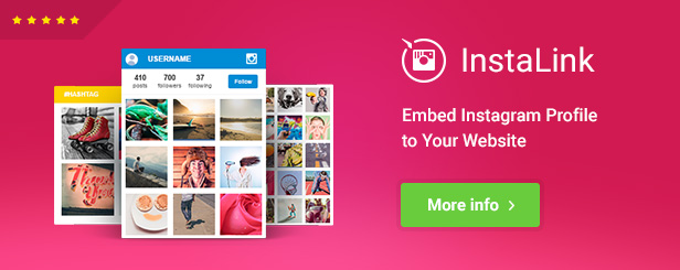 InstaLink - jQuery Instagram Plugin