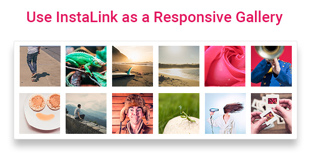 Responsive Instagram Gallery for website