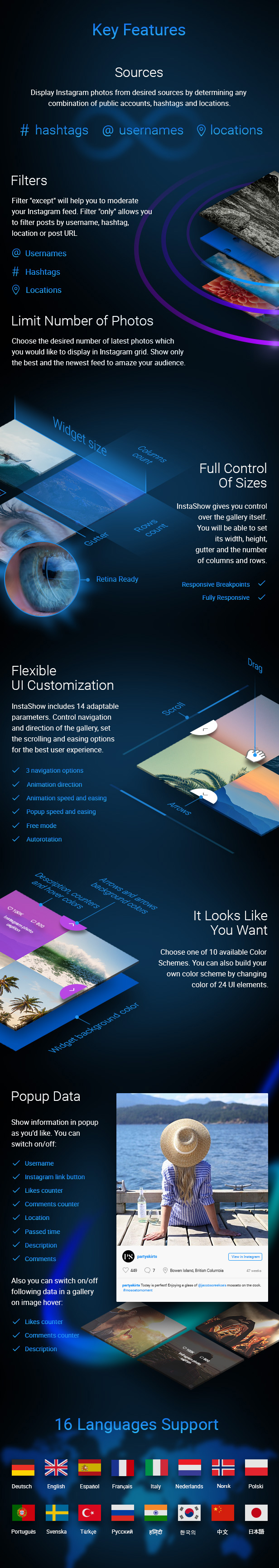 InstaShow Key Features