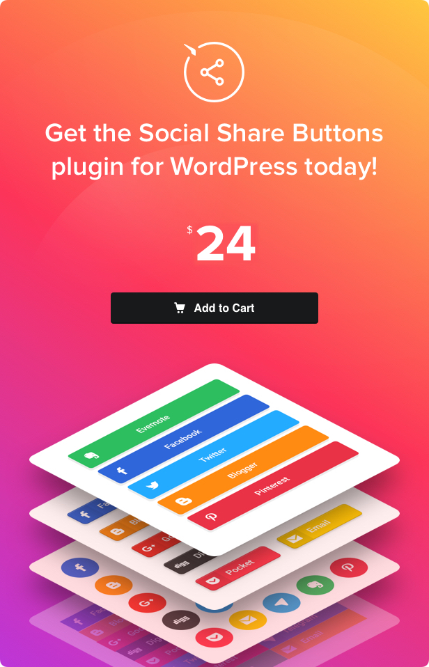 Social Share Buttons for WordPress - 4