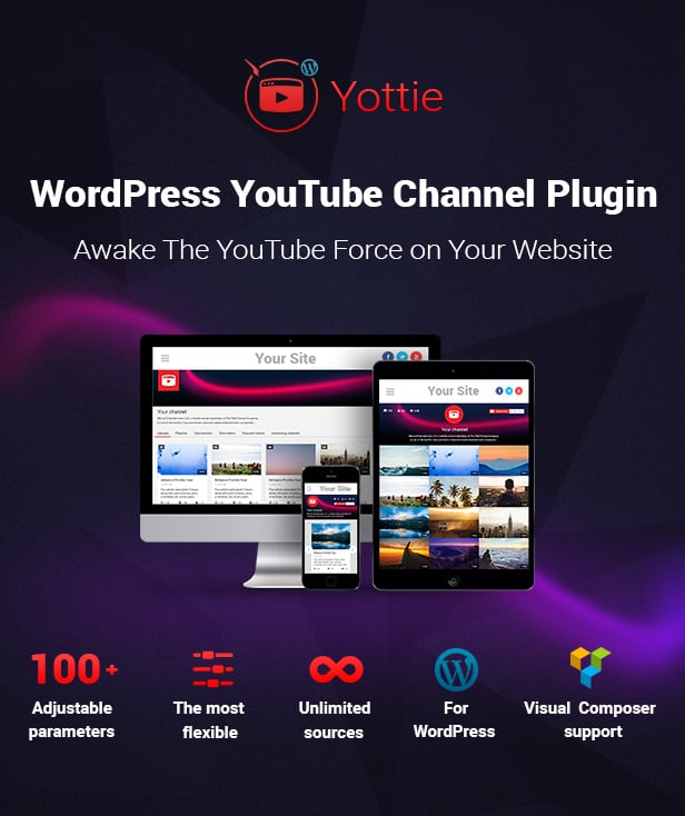 Yottie - YouTube Channel WordPress Plugin