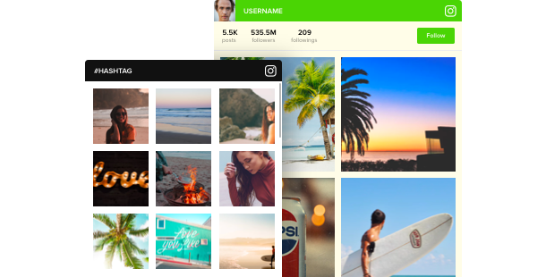 Widget de Instagrampara sitios web