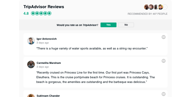 Widget Avis Tripadvisor