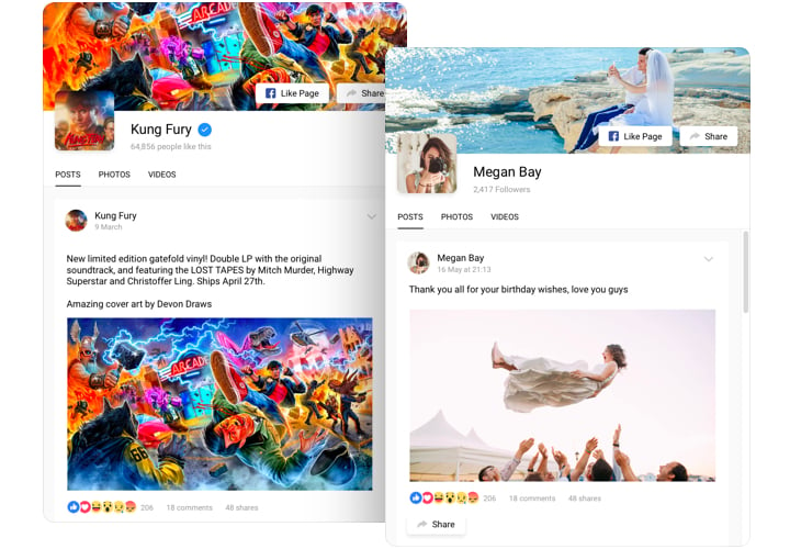 Widget feed Facebook di Google Sites