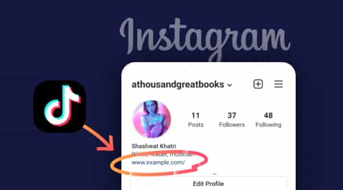 InstagramのプロフィールにTikTokリンクを追加する方法