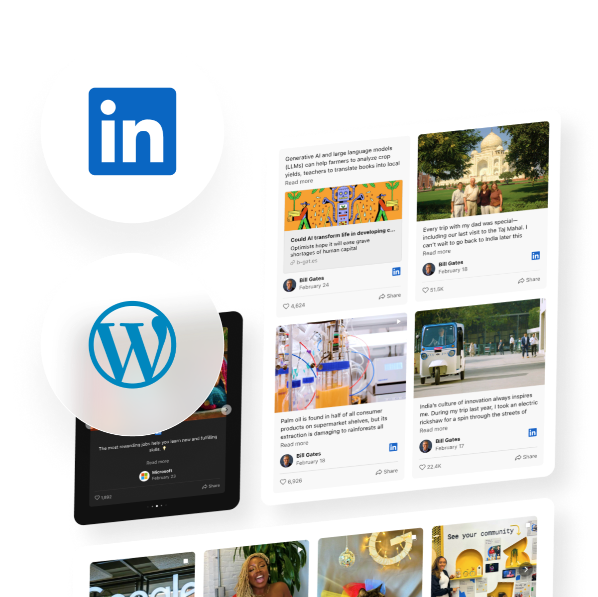Как встроить ленту LinkedIn на ваш сайт WordPress