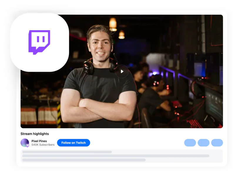 Specific Twitch videos — one video by link