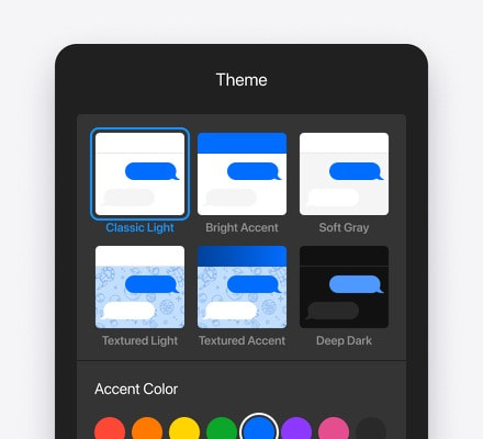 Themes & colors