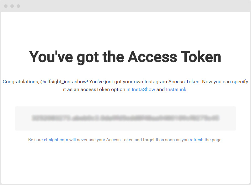 instagram access token received - how to get instagram access token easy steps to get instagram token