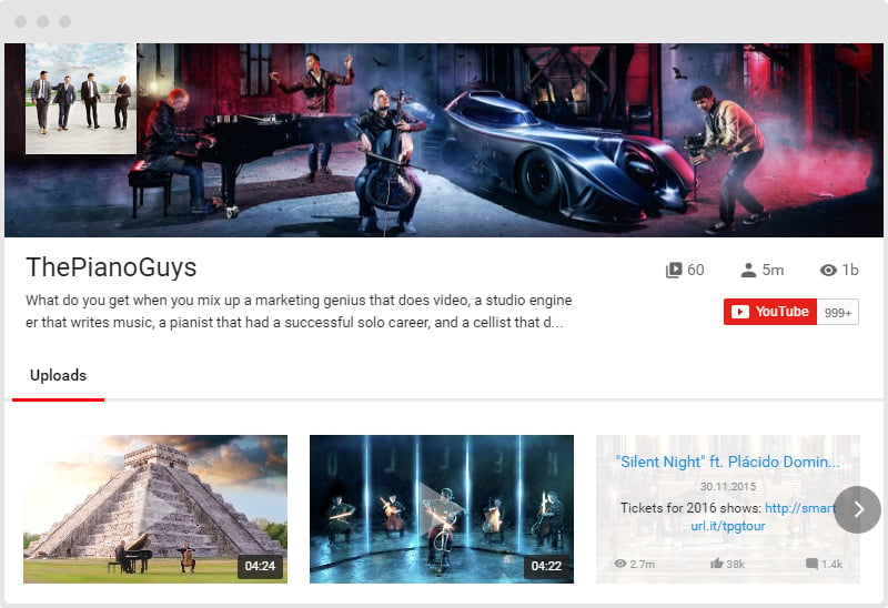 YouTube Plugin Cinema Layout