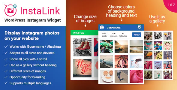 Instalink - Instagram widget for WordPress
