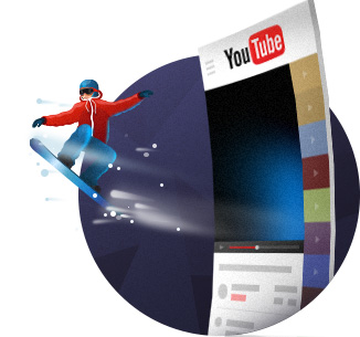 YouTube Plugin Yottie Snowboarder