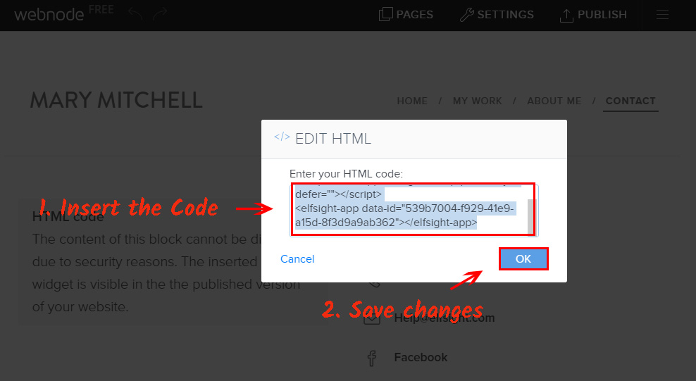 Paste the plugin’s code