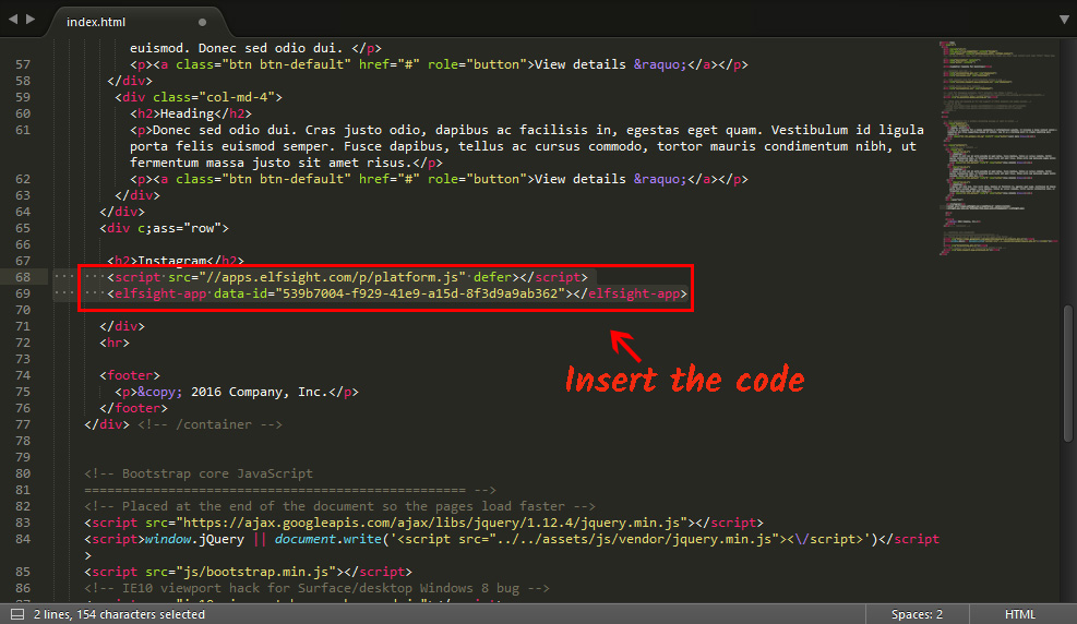 iframe twitter feed embed code for html