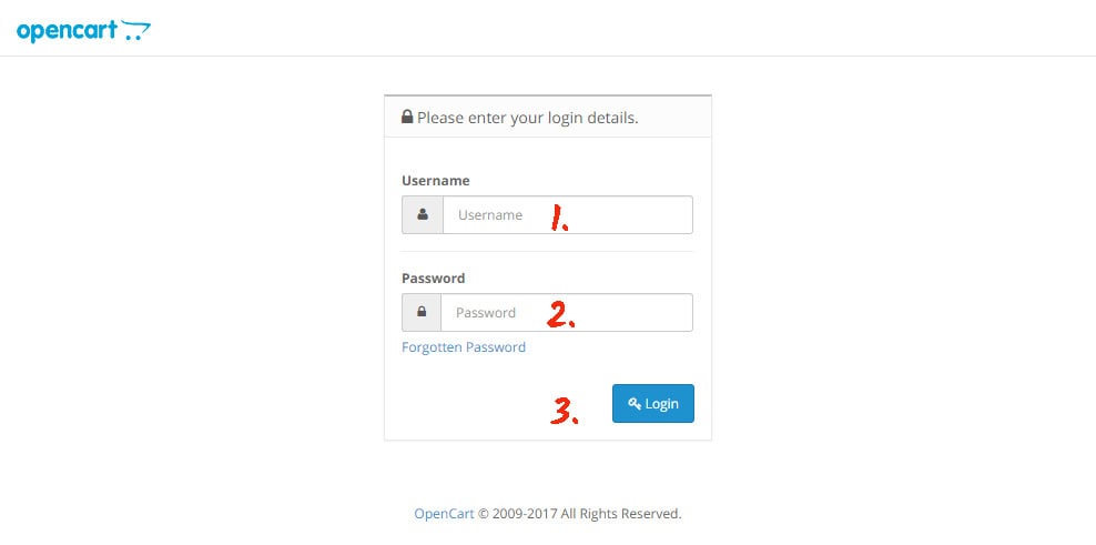 Go in your account at the OpenCart