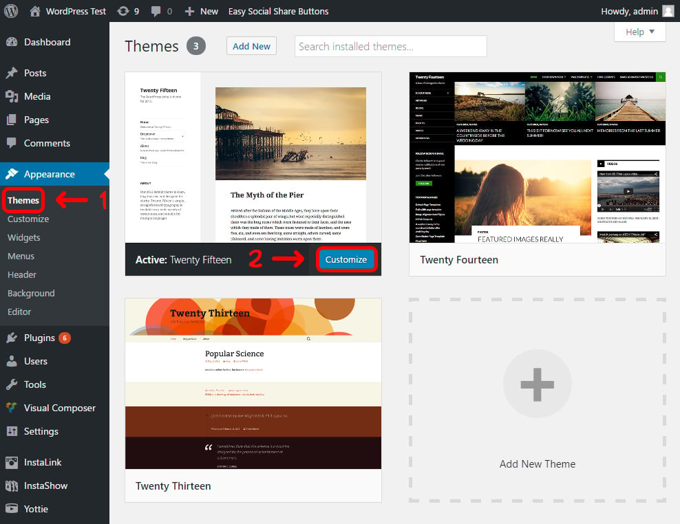 Choose WordPress Theme