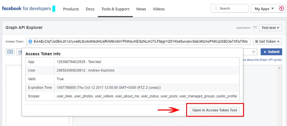 Access Facebook user profile data with FB Login - Opentracker