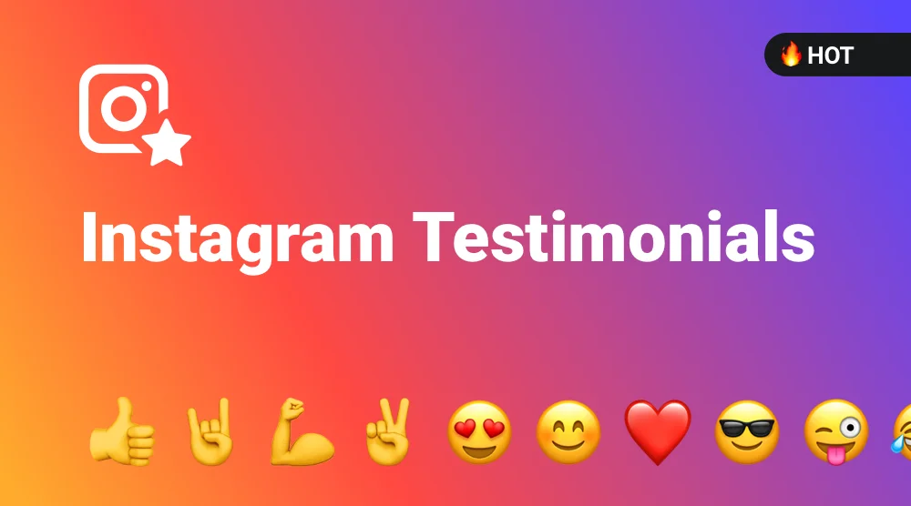 The first and only website plugin specially designed for Instagram Testimonials