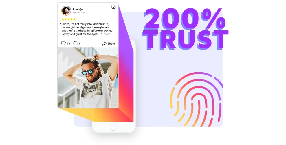 Boost your website trust with Instagram Testimonials