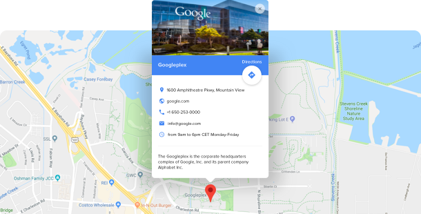 Add Google Maps to your website for your audience easily find your office 