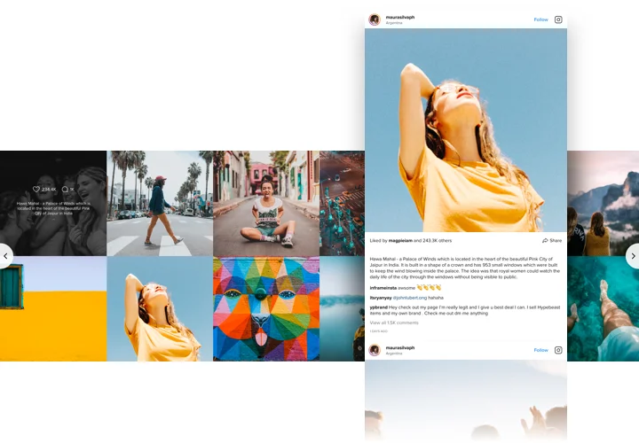 Elementor Instagram Feed widget