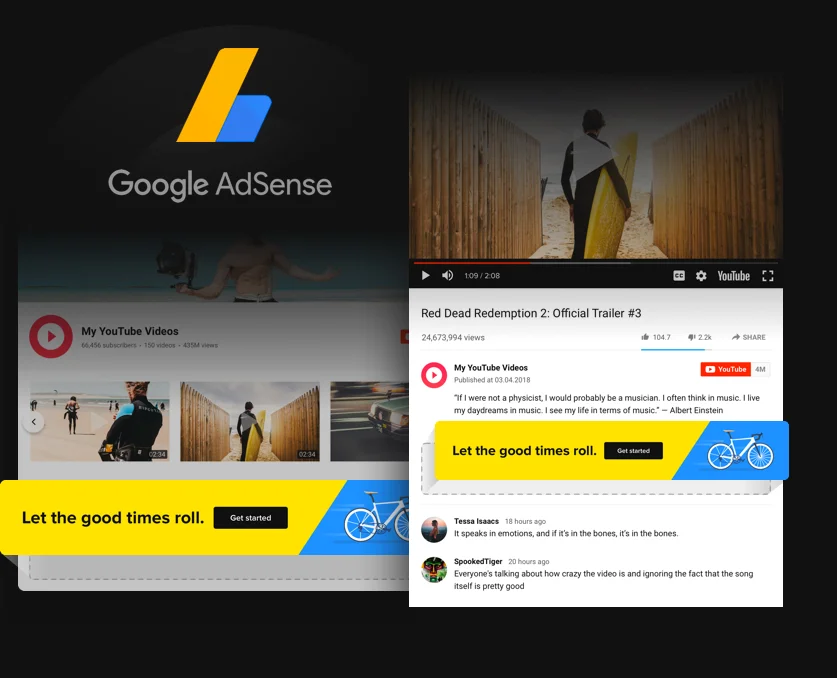 Turn views into profit with AdSense