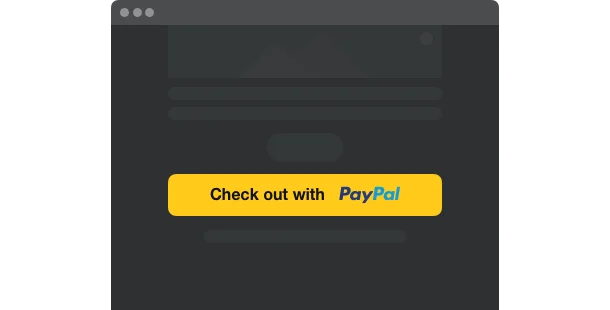 Let users pay, donate or subscribe with PayPal on your website