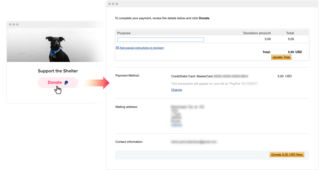 Email Marcha atrás agujero Generador de Botón de PayPal para su sitio web - Características