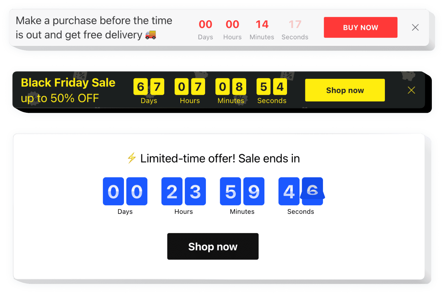 Countdown timer widget add countdown timer to website 2024 