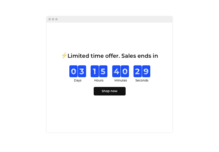 Countdown Timer widget for Facebook Page