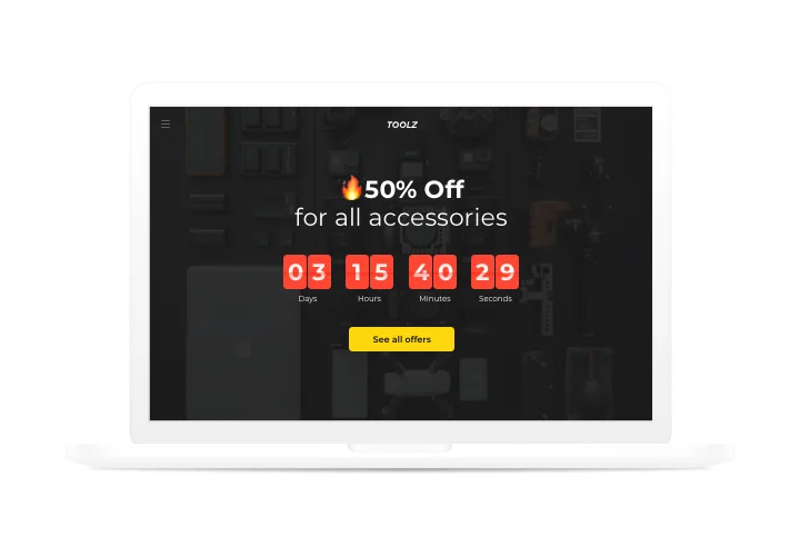 Powerful Countdown timer, Wix App Market