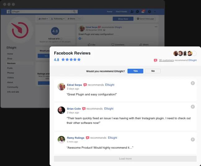 Get your Facebook reviews do the job on your website