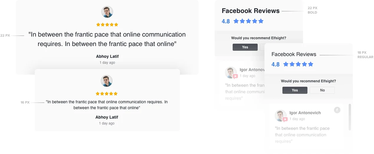 free facebook review widget