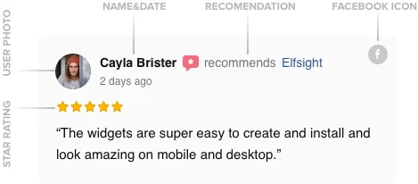 free facebook review widget