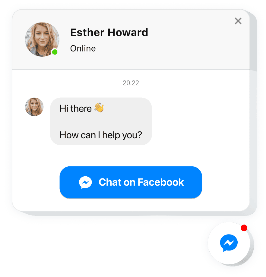 Facebook Chat - add Messenger code to HTML website (easy and fast)