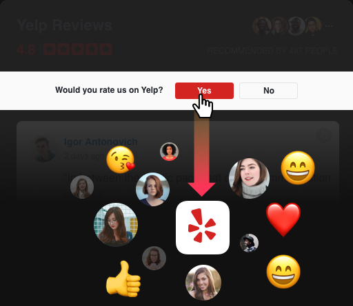 Collect more reviews and insights in a seamless way