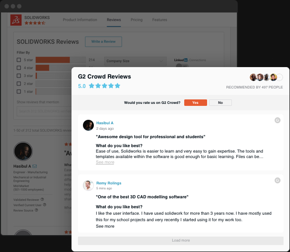 From G2 Crowd - to your site. Easily.