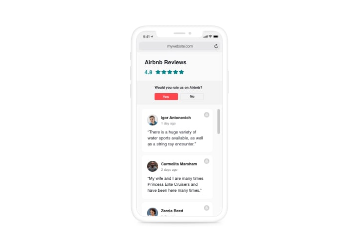 Widgets for Airbnb Reviews – WordPress plugin